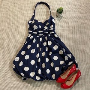 Jessica Simpson | Polka Dot Halter Top Dress